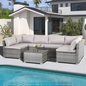 Zeabcar Outdoor Collection Replacement Cushions in Rosemount Dove